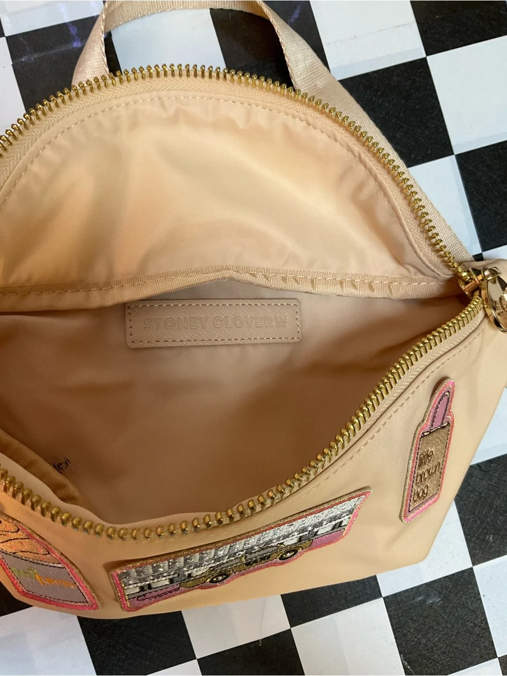 Stoney Clover Lane peach crossbody